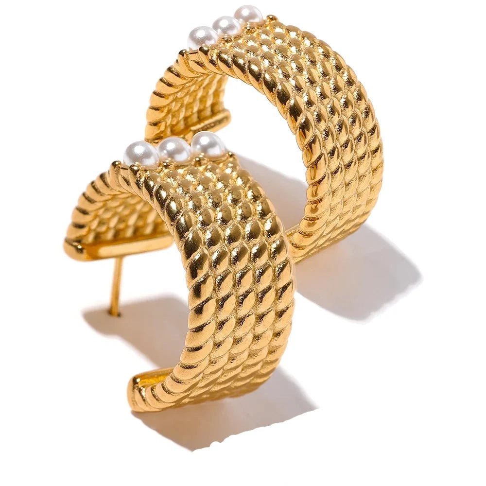Brinco Khael Banhado em Ouro 18K - AuraMirage®
