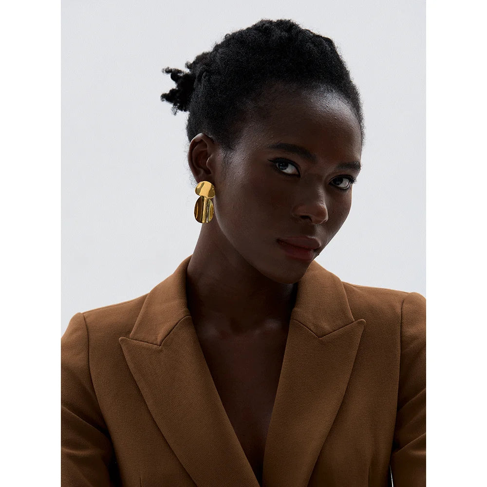 Brinco Solace Banhado em Ouro 18K - AuraMirage®