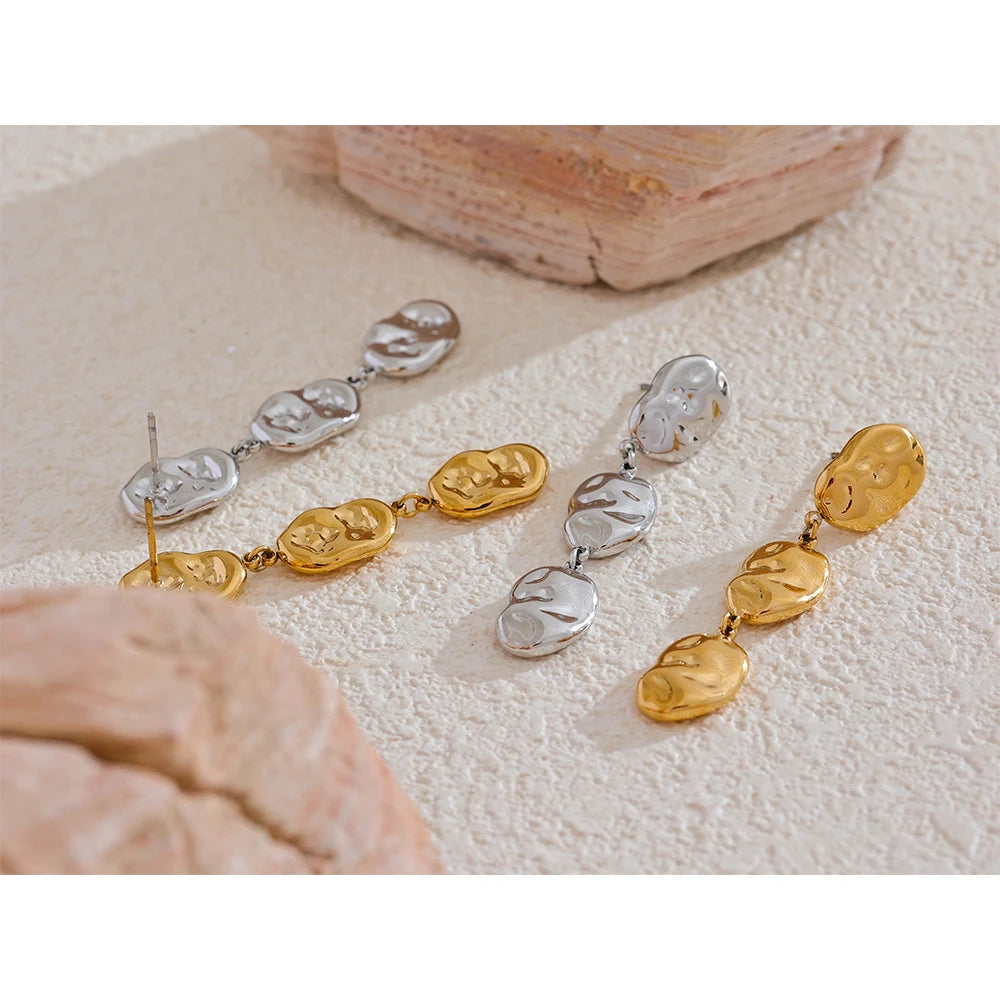 Brinco Liora Banhado em Ouro 18K - AuraMirage®