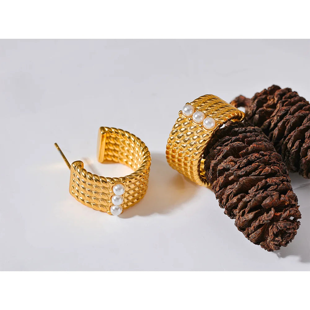 Brinco Khael Banhado em Ouro 18K - AuraMirage®