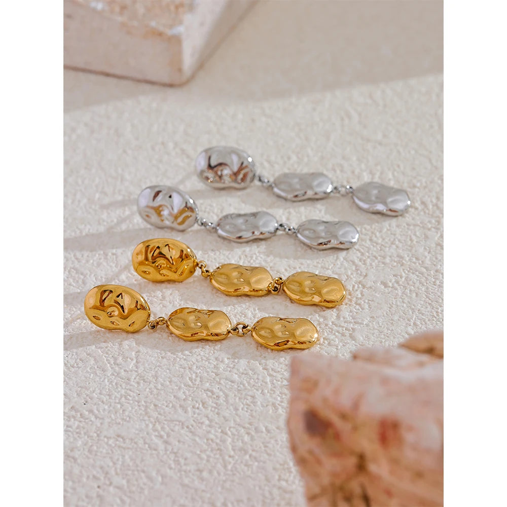 Brinco Liora Banhado em Ouro 18K - AuraMirage®