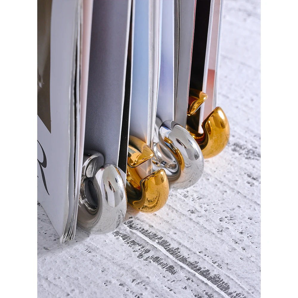 Brinco Cilo Banhado em Ouro 18K - AuraMirage®