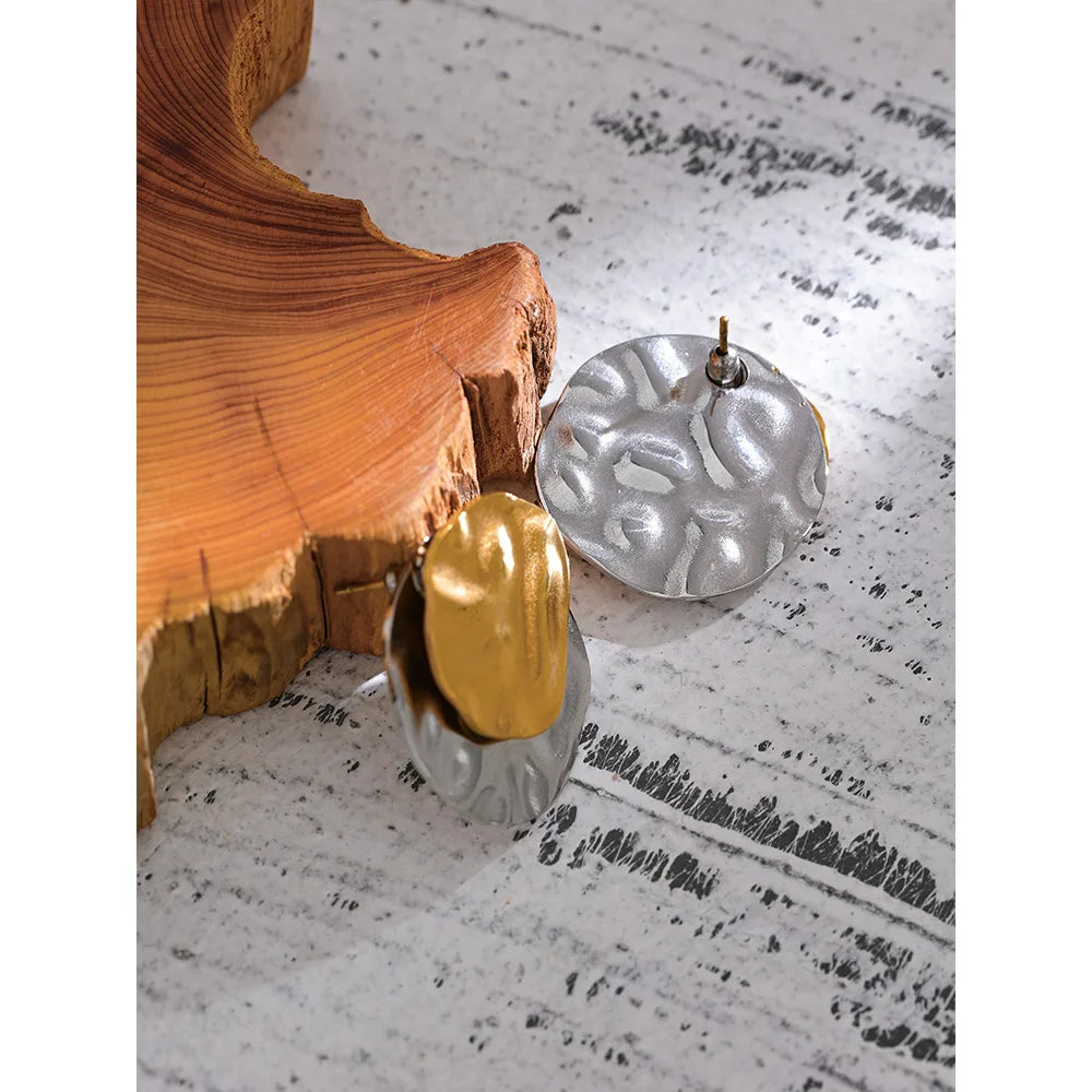 Brinco Oásis Banhado em Ouro 18K - AuraMirage®