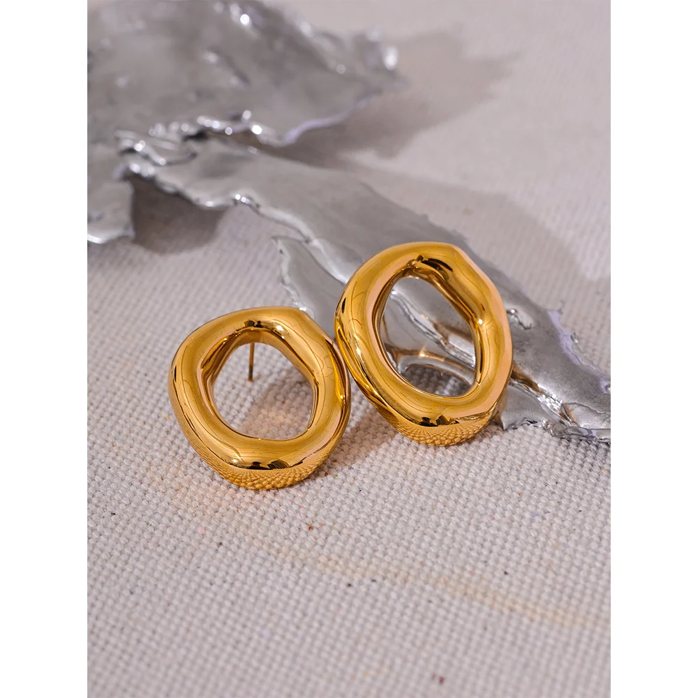 Brinco Oryn Banhado em Ouro 18K - AuraMirage®