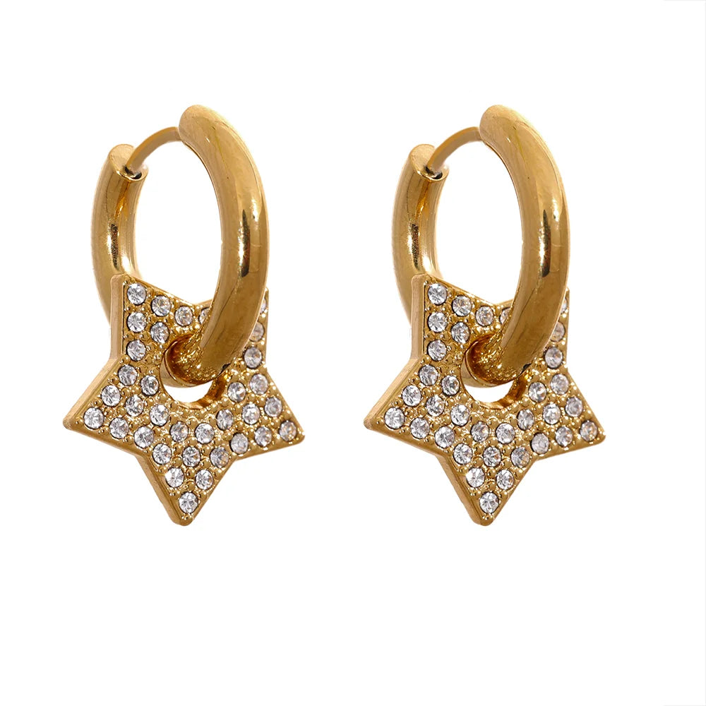 Brinco Evandria banhado a ouro