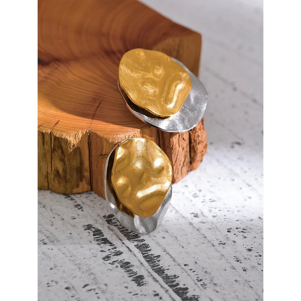 Brinco Oásis Banhado em Ouro 18K - AuraMirage®