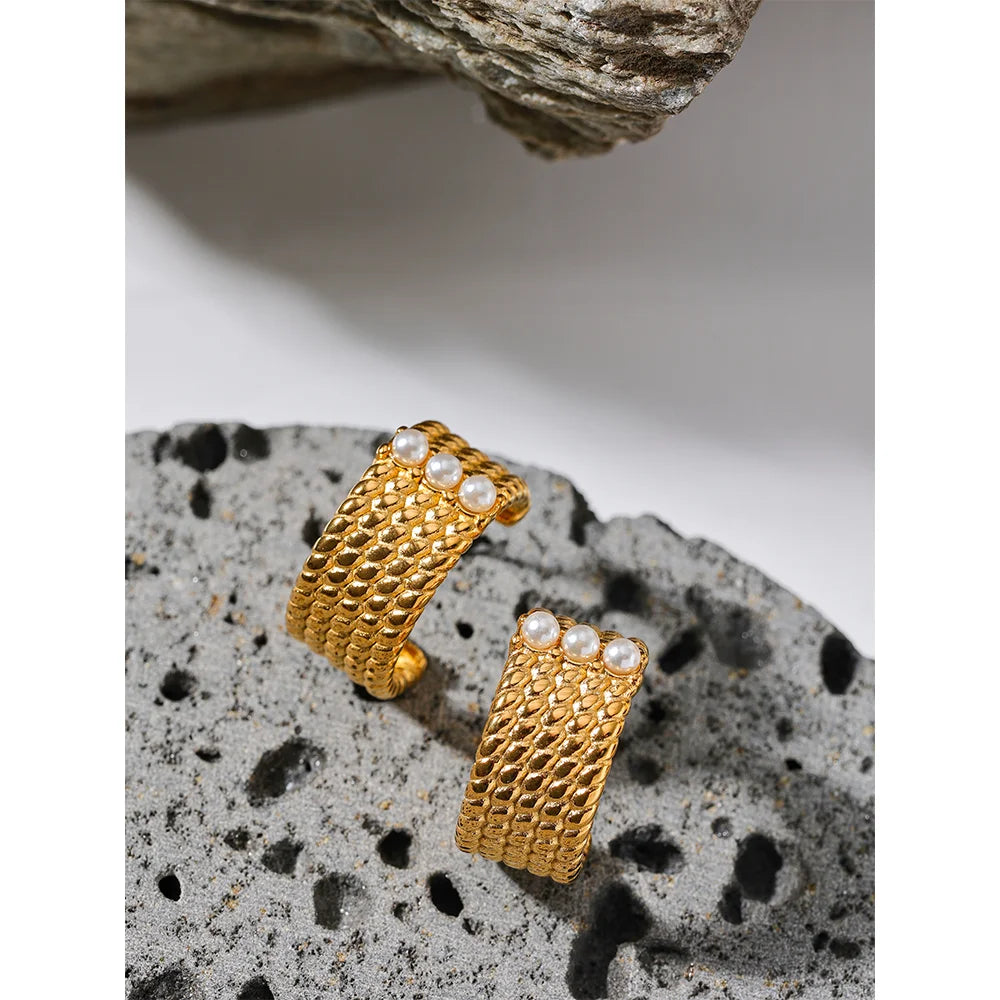 Brinco Khael Banhado em Ouro 18K - AuraMirage®