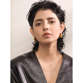 Brinco Cora  Banhado em Ouro 18K - AuraMirage®