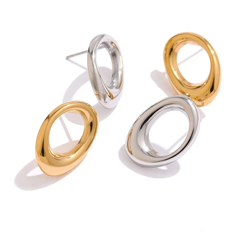Brinco Oris Banhado em Ouro 18K - AuraMirage®