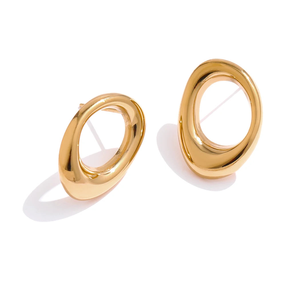 Brinco Oris Banhado em Ouro 18K - AuraMirage®