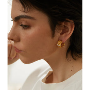 Brinco Khael Banhado em Ouro 18K - AuraMirage®