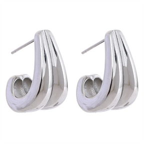 Brinco Fluir Banhado em Ouro 18K - AuraMirage®