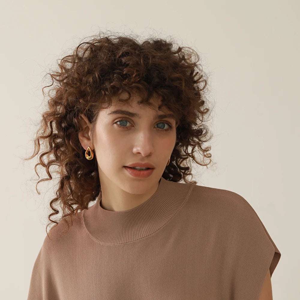 Brinco Oris Banhado em Ouro 18K - AuraMirage®