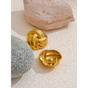 Brinco Elo Banhado em Ouro 18K - AuraMirage®