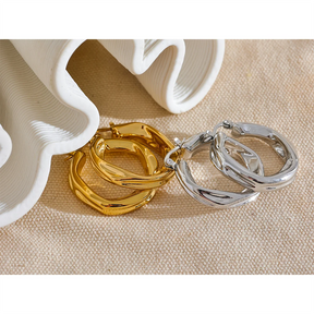 Brinco Mira Banhado em Ouro 18K - AuraMirage®