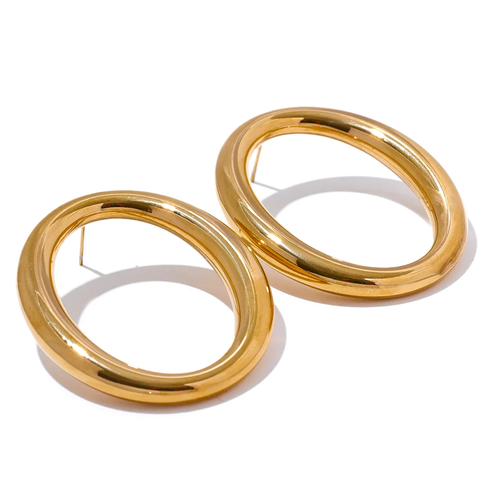Brinco Orbix Banhado em Ouro 18K - AuraMirage®