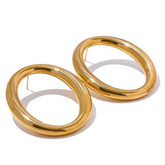 Brinco Orbix Banhado em Ouro 18K - AuraMirage®