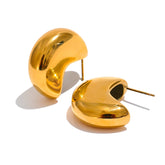 Brinco Cora  Banhado em Ouro 18K - AuraMirage®