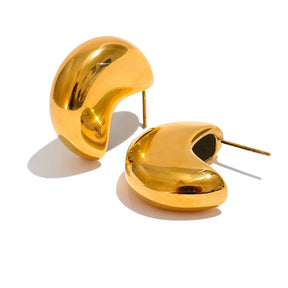 Brinco Cora  Banhado em Ouro 18K - AuraMirage®