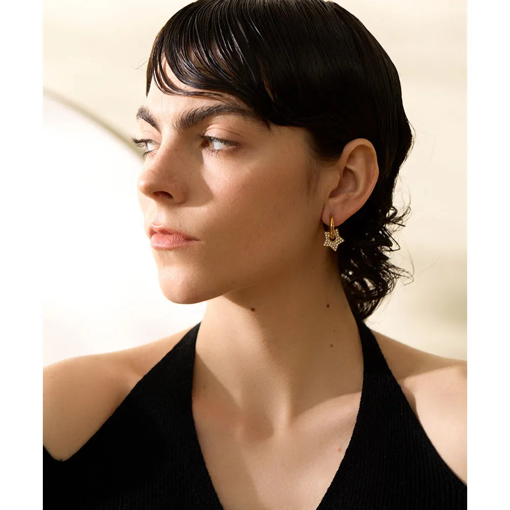 Brinco Evandria banhado a ouro