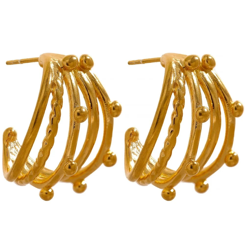 Brinco Vela Banhado em Ouro 18K - AuraMirage®