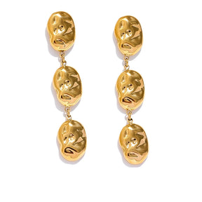 Brinco Liora Banhado em Ouro 18K - AuraMirage®