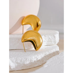 Brinco Cora  Banhado em Ouro 18K - AuraMirage®