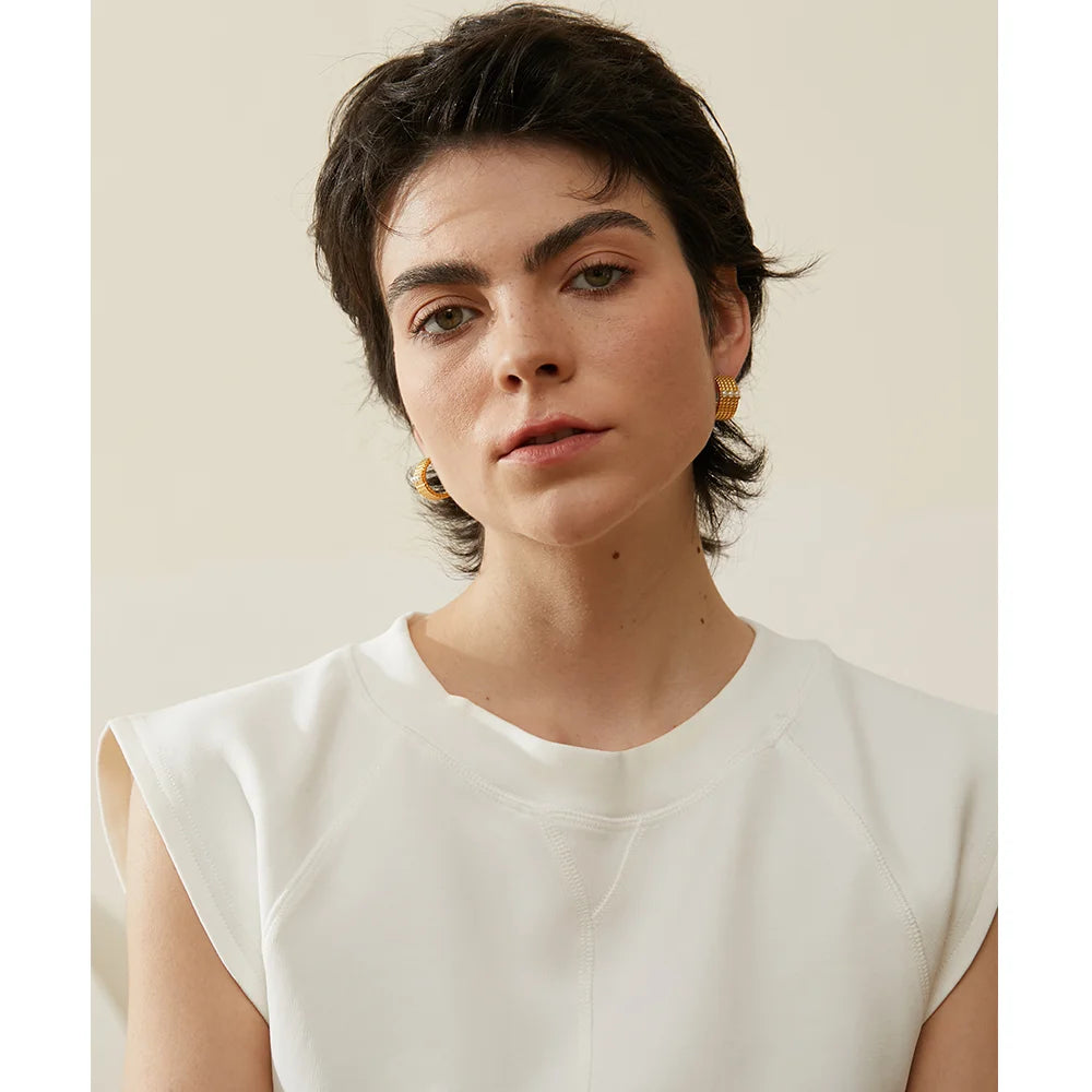 Brinco Khael Banhado em Ouro 18K - AuraMirage®