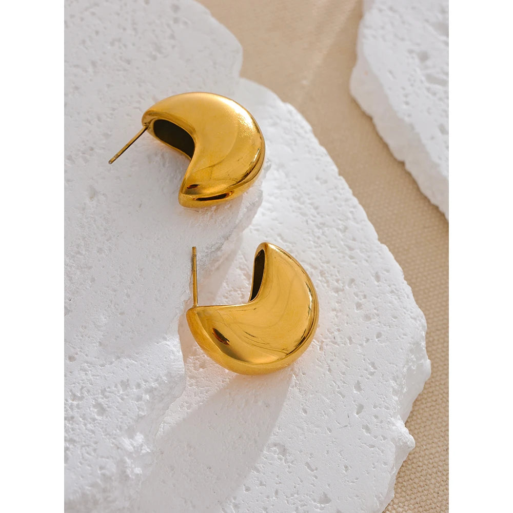 Brinco Cora  Banhado em Ouro 18K - AuraMirage®