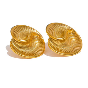 Brinco Ondra Banhado em Ouro 18K - AuraMirage®