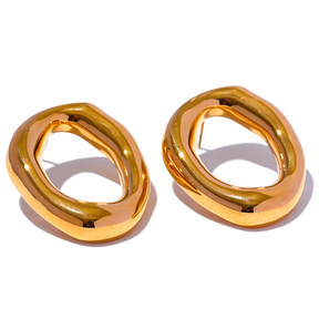 Brinco Oryn Banhado em Ouro 18K - AuraMirage®