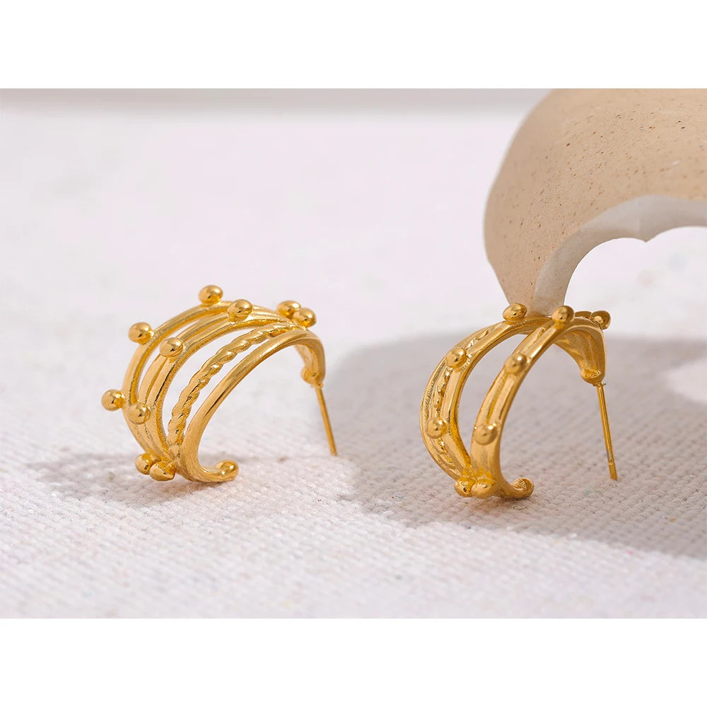 Brinco Vela Banhado em Ouro 18K - AuraMirage®