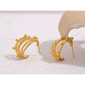 Brinco Vela Banhado em Ouro 18K - AuraMirage®