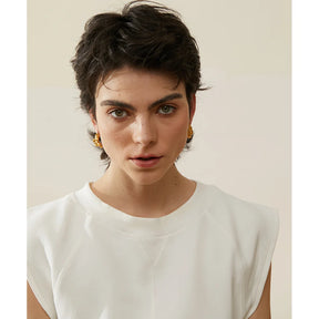 Brinco Brio Banhado em Ouro 18K - AuraMirage®