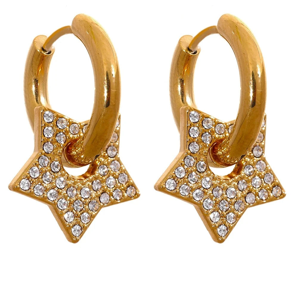 Brinco Evandria banhado a ouro