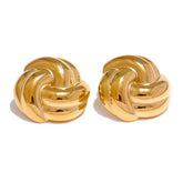 Brinco Elo Banhado em Ouro 18K - AuraMirage®