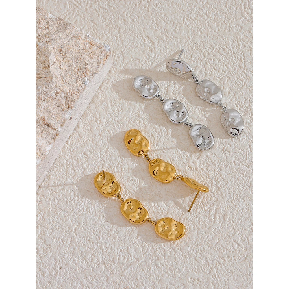 Brinco Liora Banhado em Ouro 18K - AuraMirage®