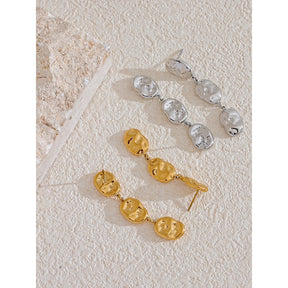 Brinco Liora Banhado em Ouro 18K - AuraMirage®