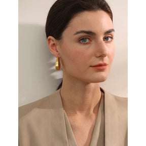 Brinco Arin Banhado em Ouro 18K - AuraMirage®